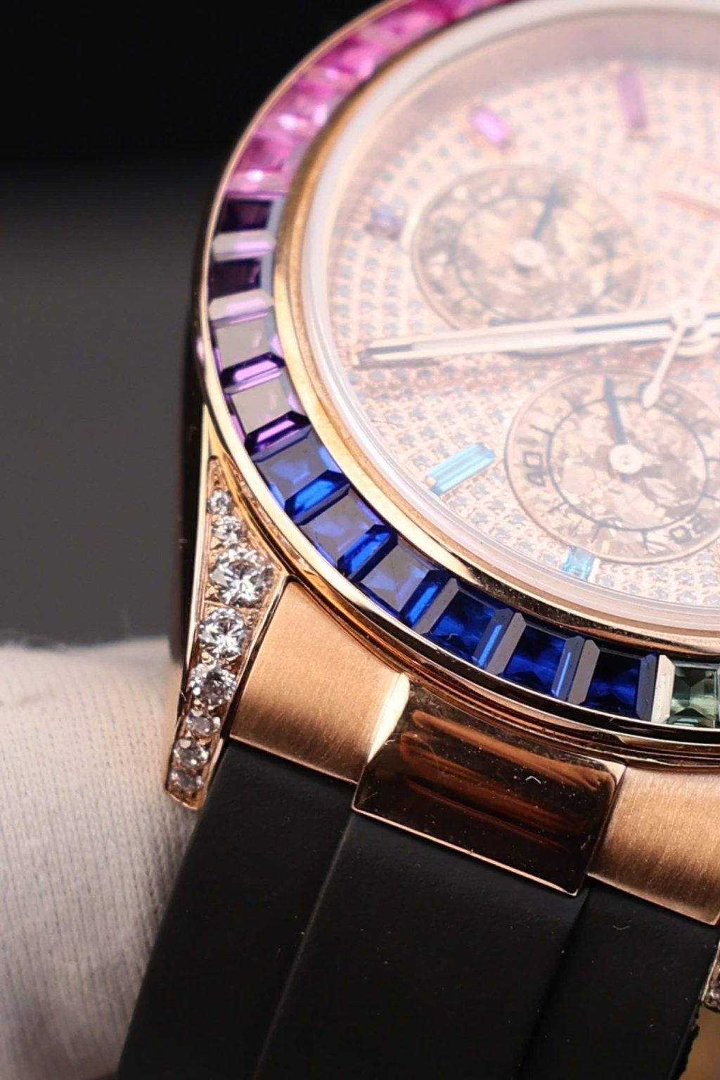 Rolex Daytona Rainbow Rubber Strap