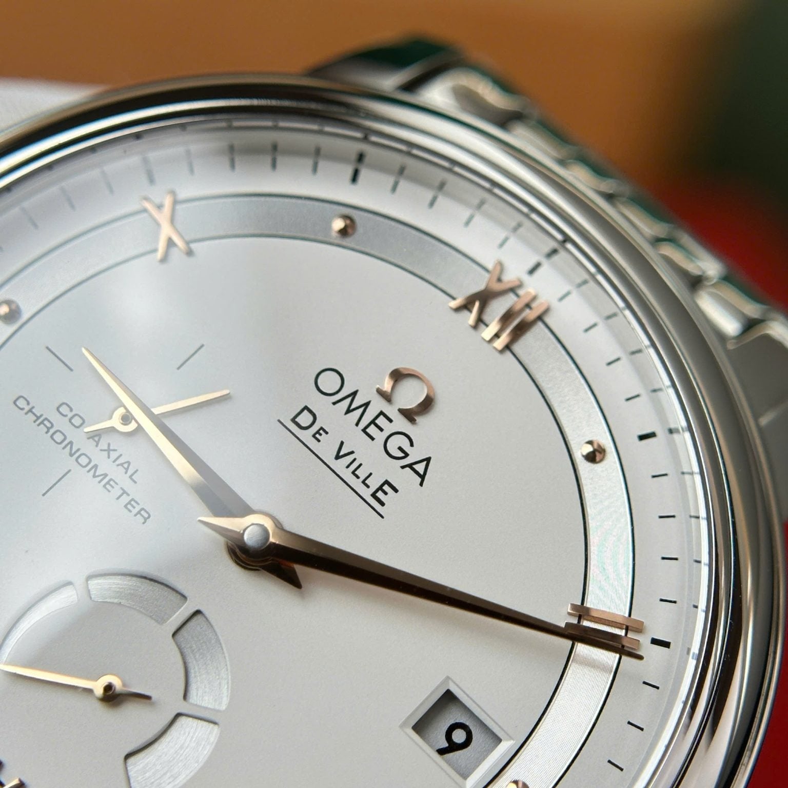 Omega De Ville White Dial Metal Wire