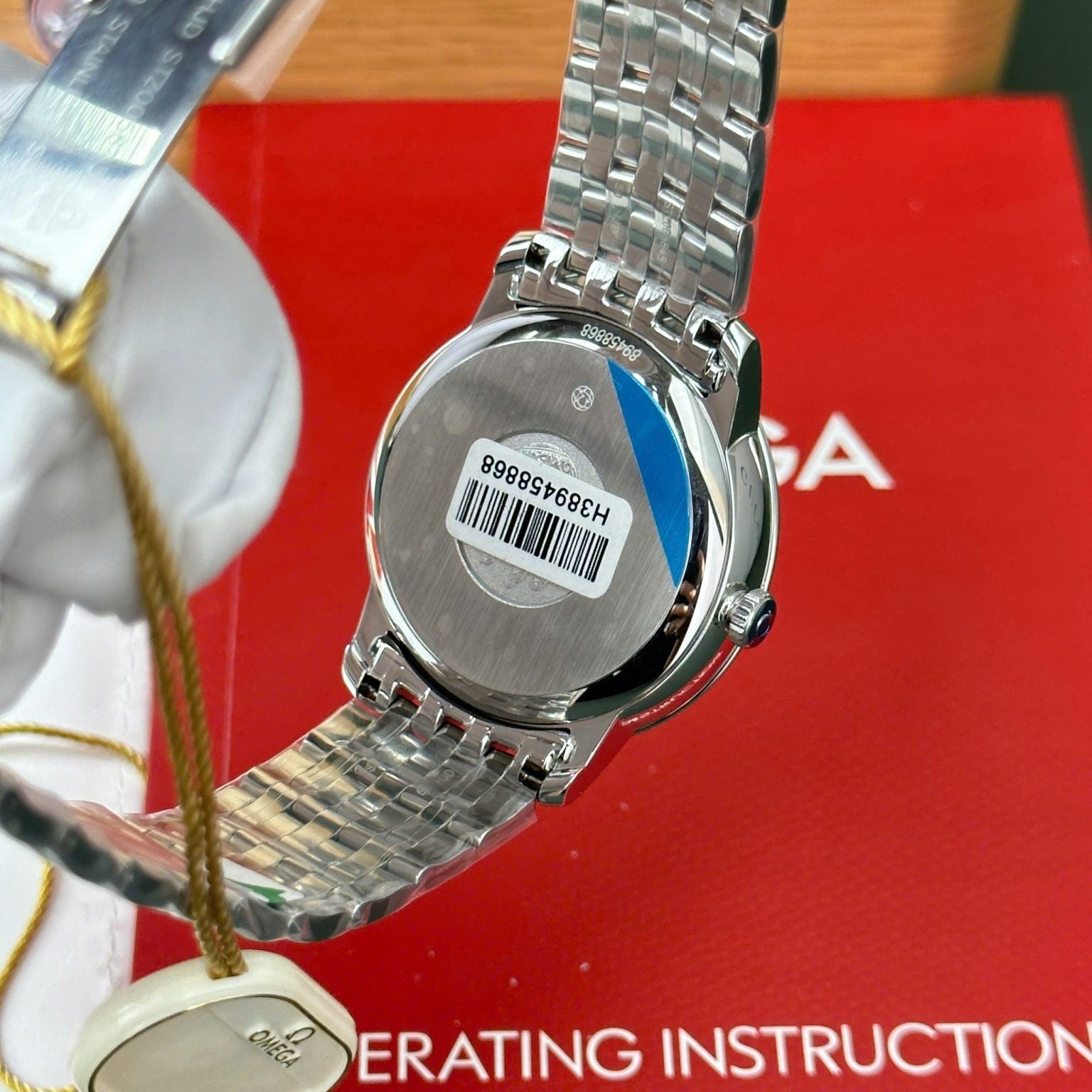Omega De Ville White Dial Metal Wire