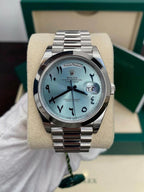 ROLEX DAY-DATE ICE BLUE ARABIC DIAL