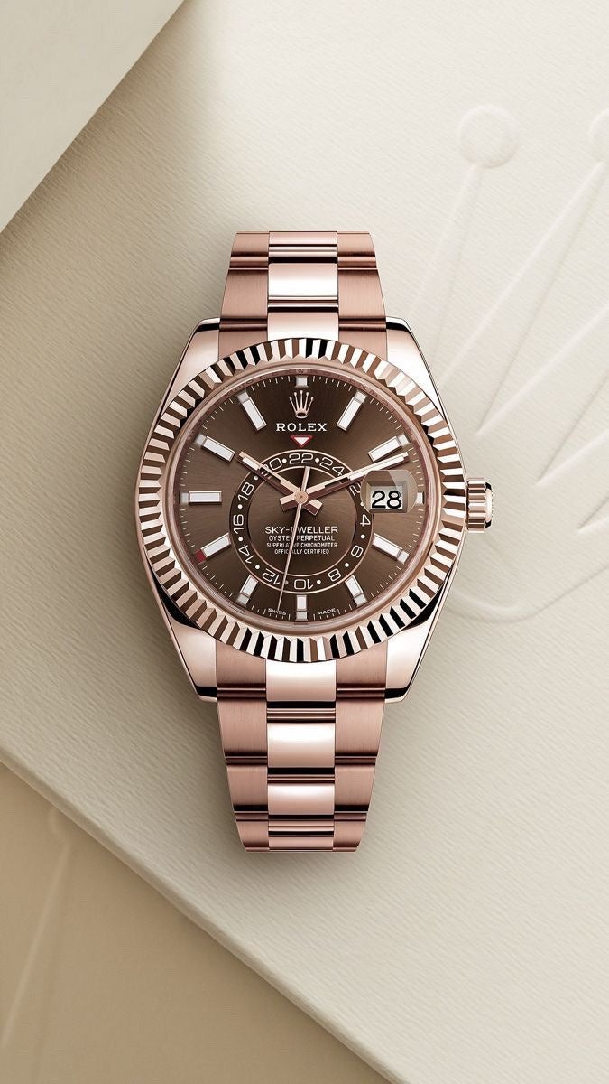 Rolex Sky-Dweller Or Rose – Cadran Marron