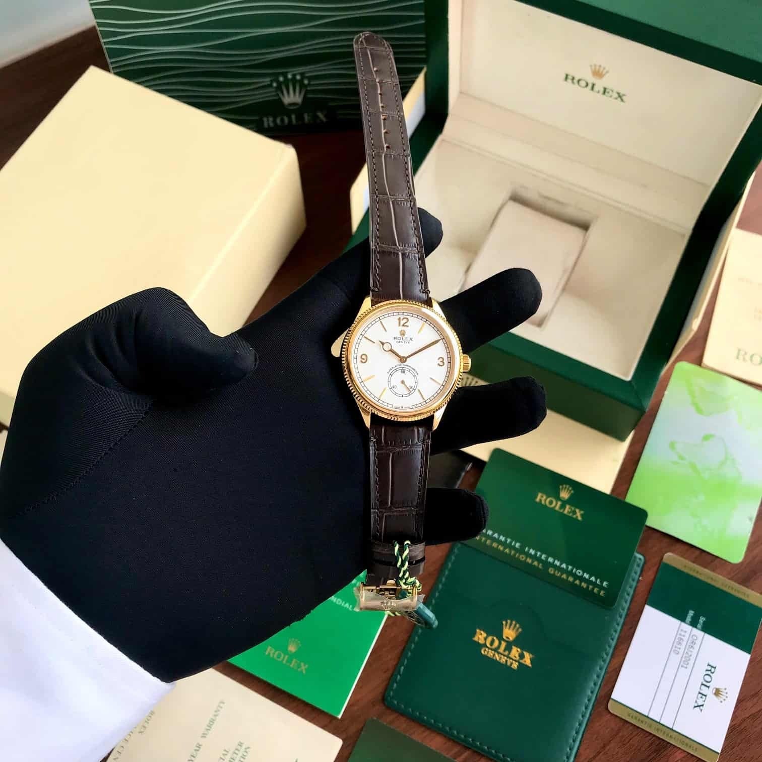 Rolex Perpetual 1908 – Or Jaune Cadran Blanc