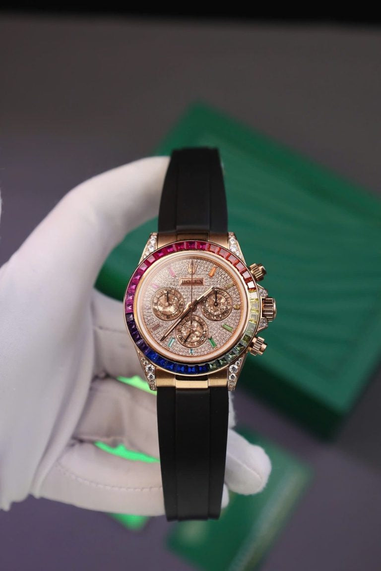 Rolex Daytona Rainbow Rubber Strap