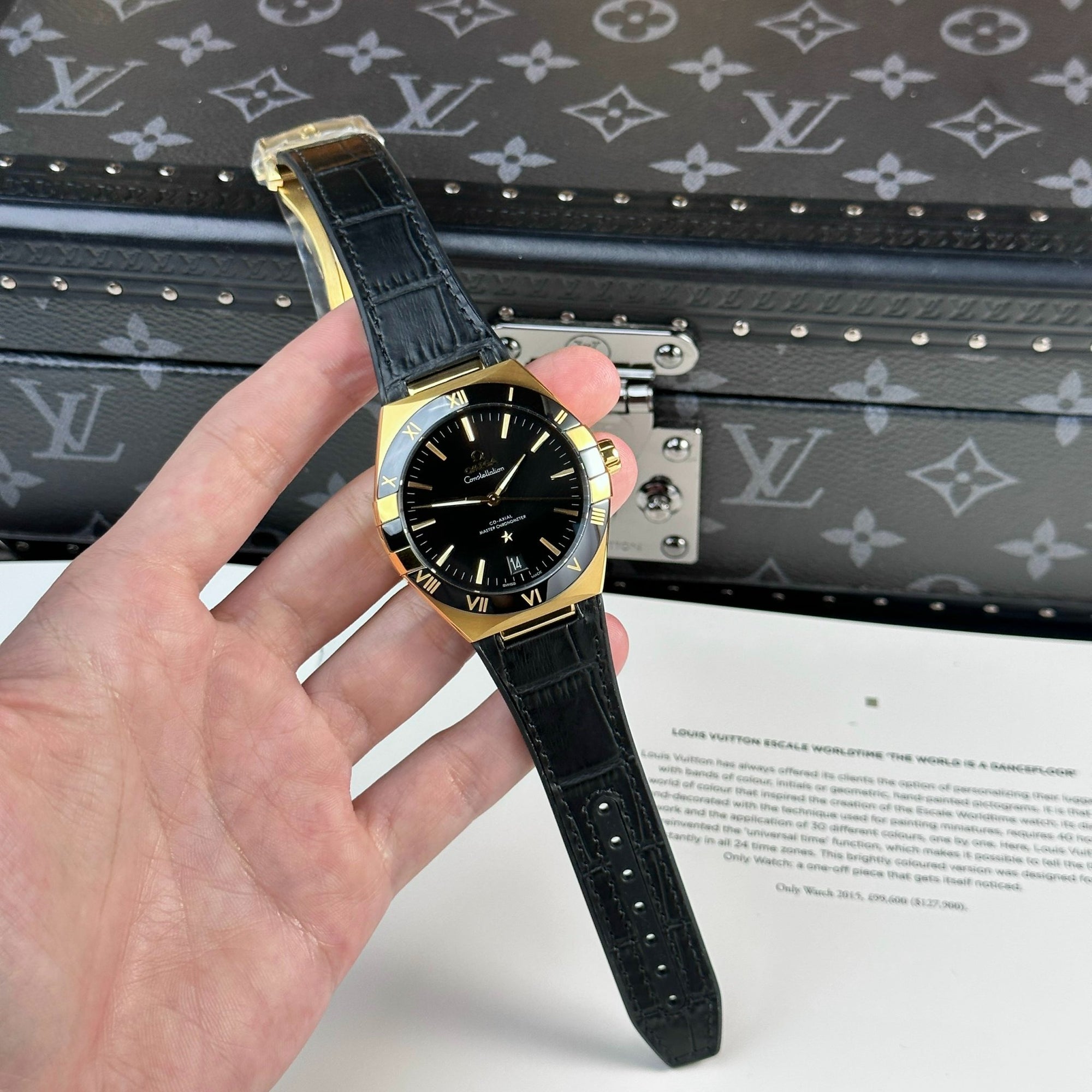 Omega Constellation Dial Black