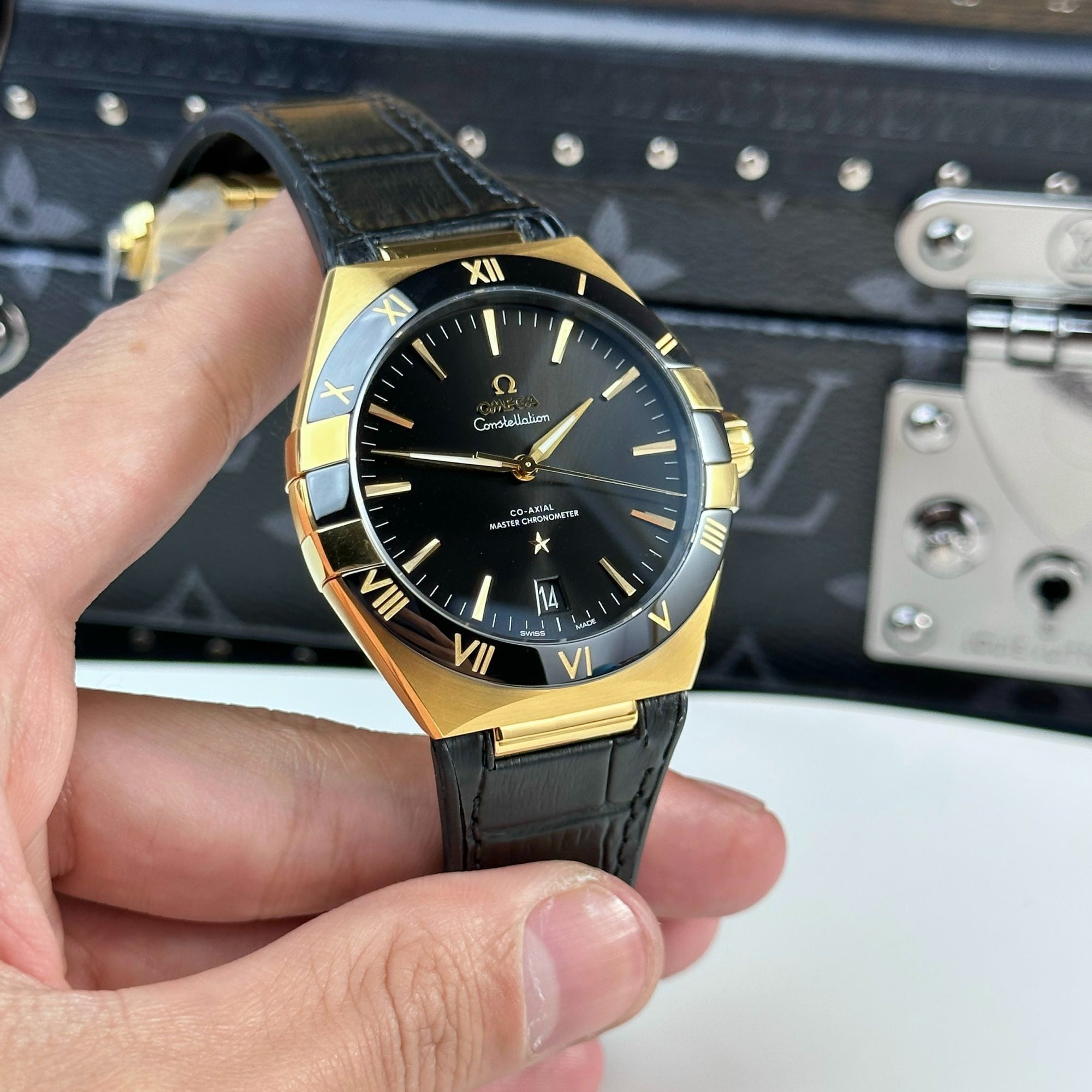 Omega Constellation Dial Black