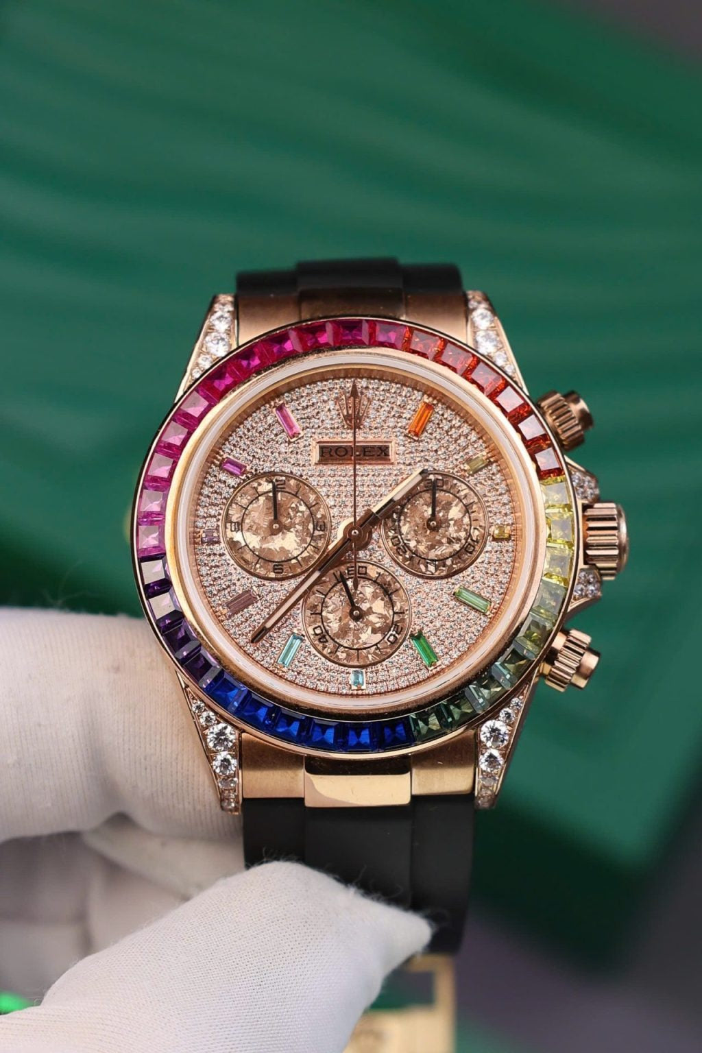 Rolex Daytona Rainbow Rubber Strap