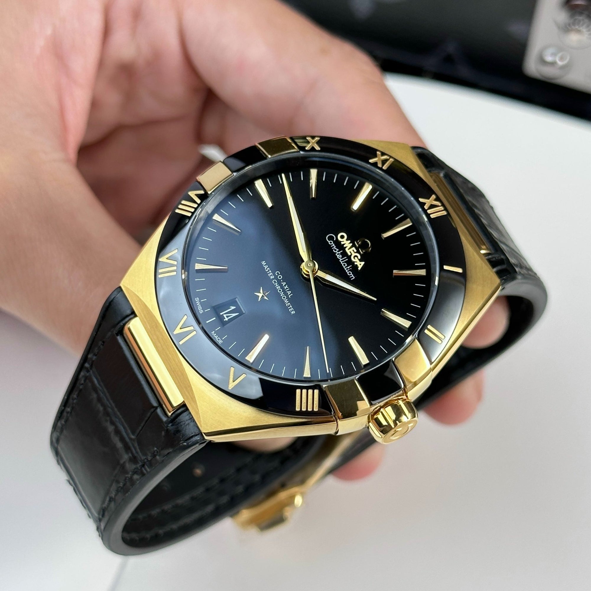 Omega Constellation Dial Black