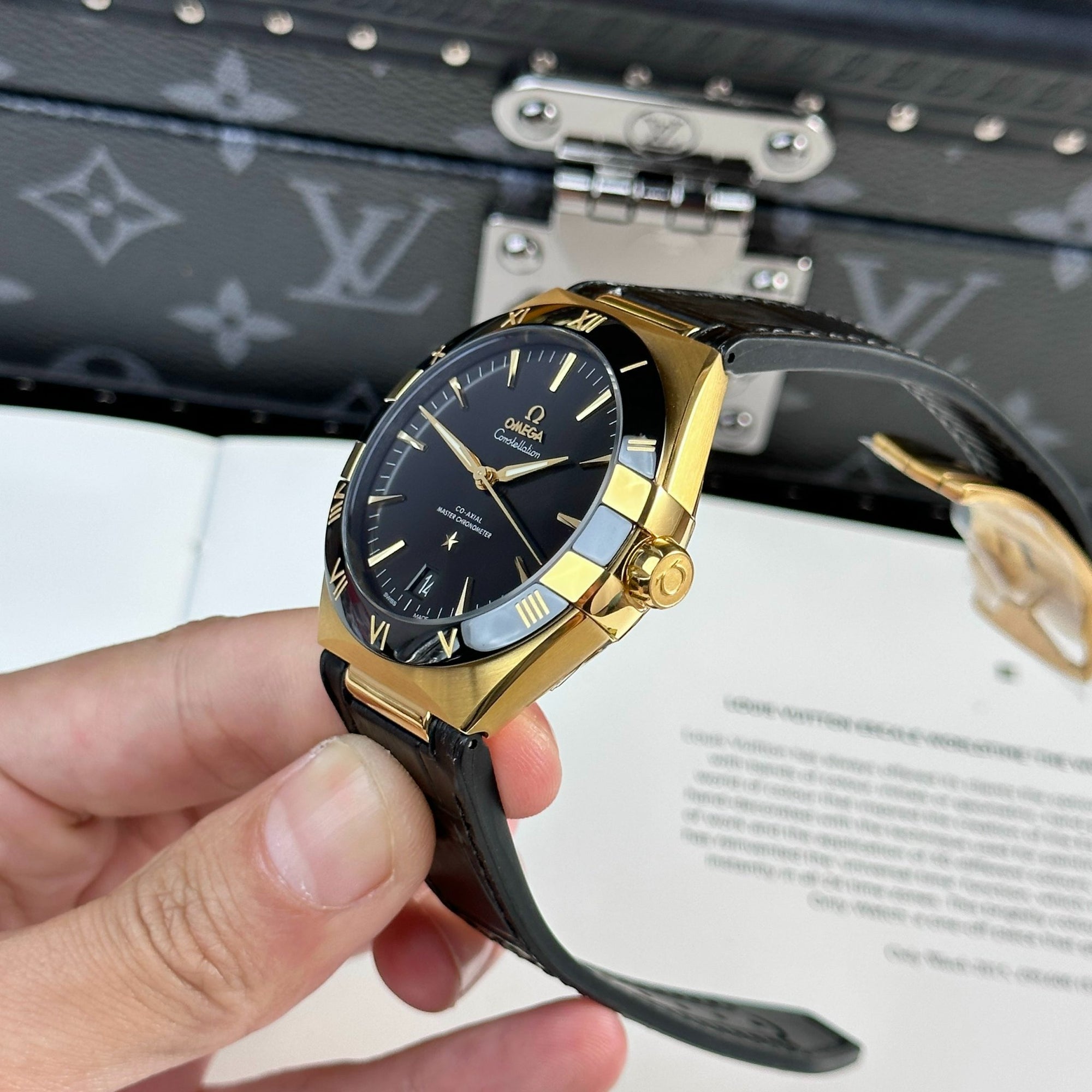 Omega Constellation Dial Black