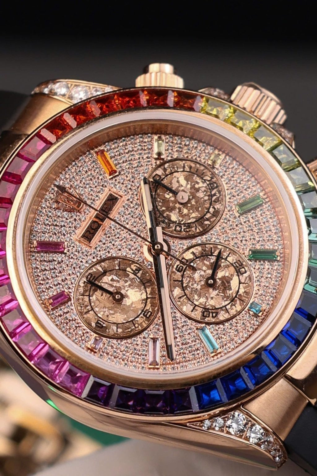 Rolex Daytona Rainbow Rubber Strap