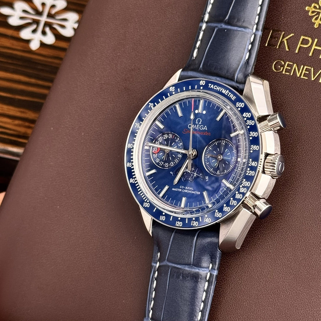 Omega Speedmaster Co-Axial Moonphase Blue