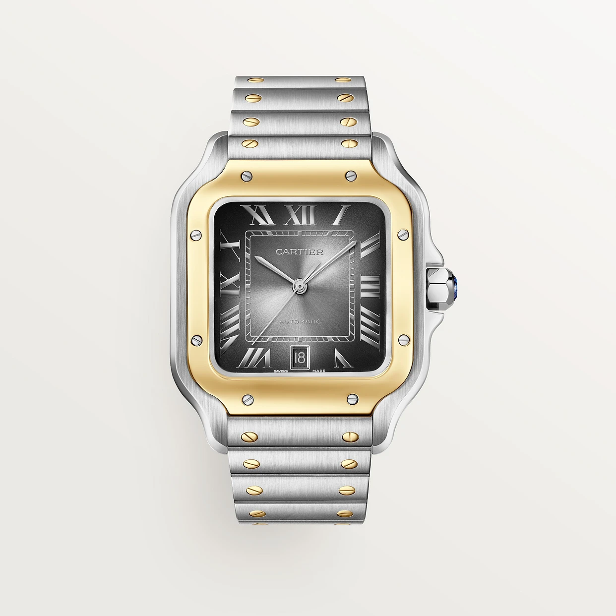 Montre Santos de Cartier Acier &amp; Or Jaune 