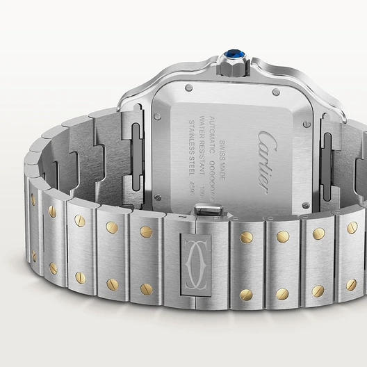 Montre Santos de Cartier Acier &amp; Or Jaune 