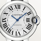 Cartier Ballon Bleu Cadran Argenté Guilloché 