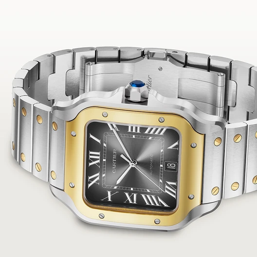 Montre Santos de Cartier Acier &amp; Or Jaune 
