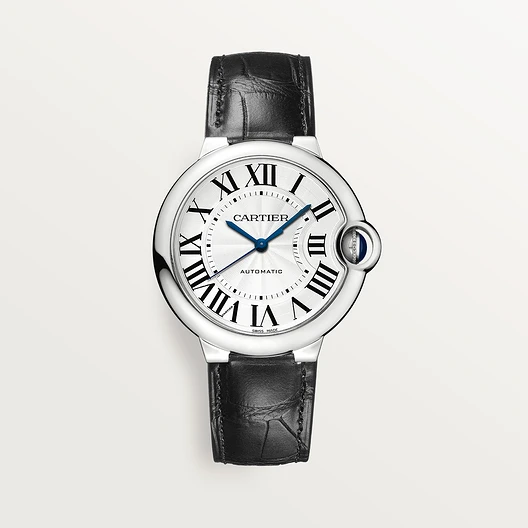 Cartier Ballon Bleu Cadran Argenté Guilloché 