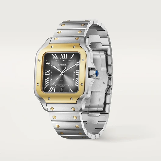 Montre Santos de Cartier Acier &amp; Or Jaune 